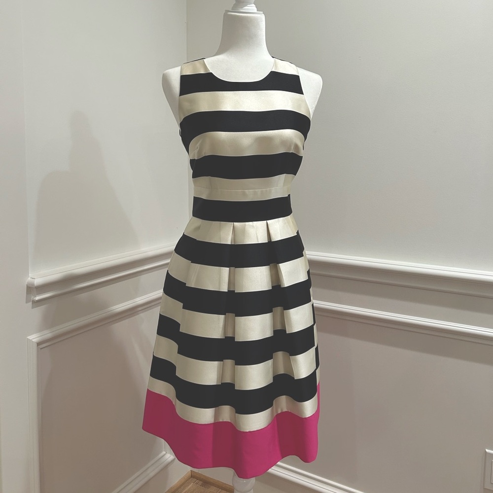 Black, white and pink Eliza J dress size 6 excellent used condition